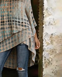 Polka Dot Print One-Shoulder Irregular Blouse