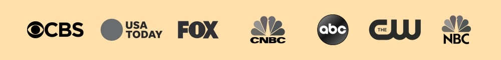 CBS USA Today FOX CNBC ABC CW NBC media trust logos