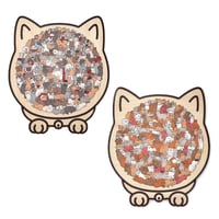 135-Teiliges Katzenförmiges Holzpuzzle