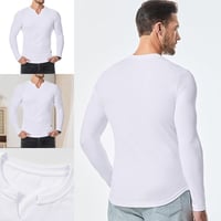 Men's Slim Fit V-Neck Longline Muscle Shirt