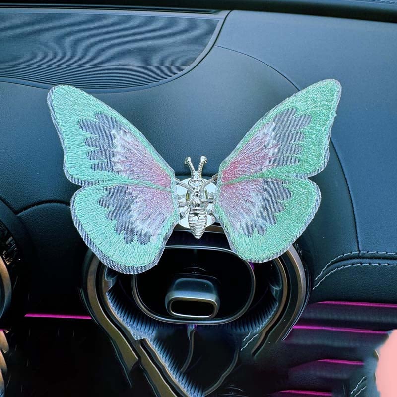 Embroidery Fragrance Butterfly Car Decoration