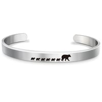 Mama Bear Bracelet Cuff Bangle
