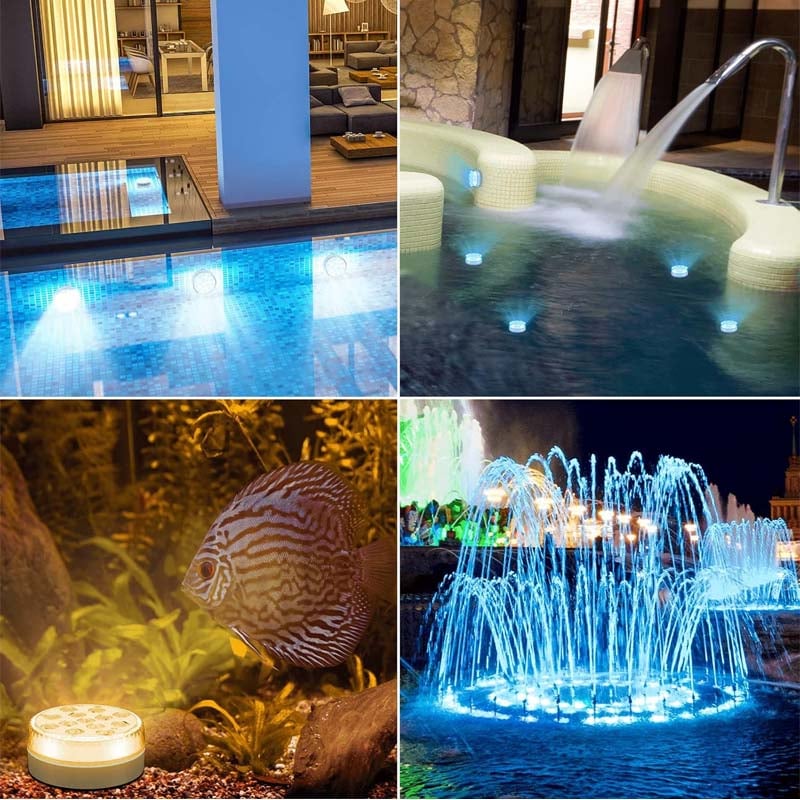 Double-Layer Waterproof Adhesive LED Pool Light