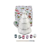 DIY Ceramic Christmas Tree Coloring Mug