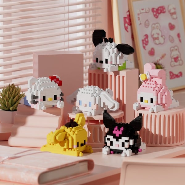 Cartoon Doll Building Block Set – Micro-Particle Assembly Toys for Kids