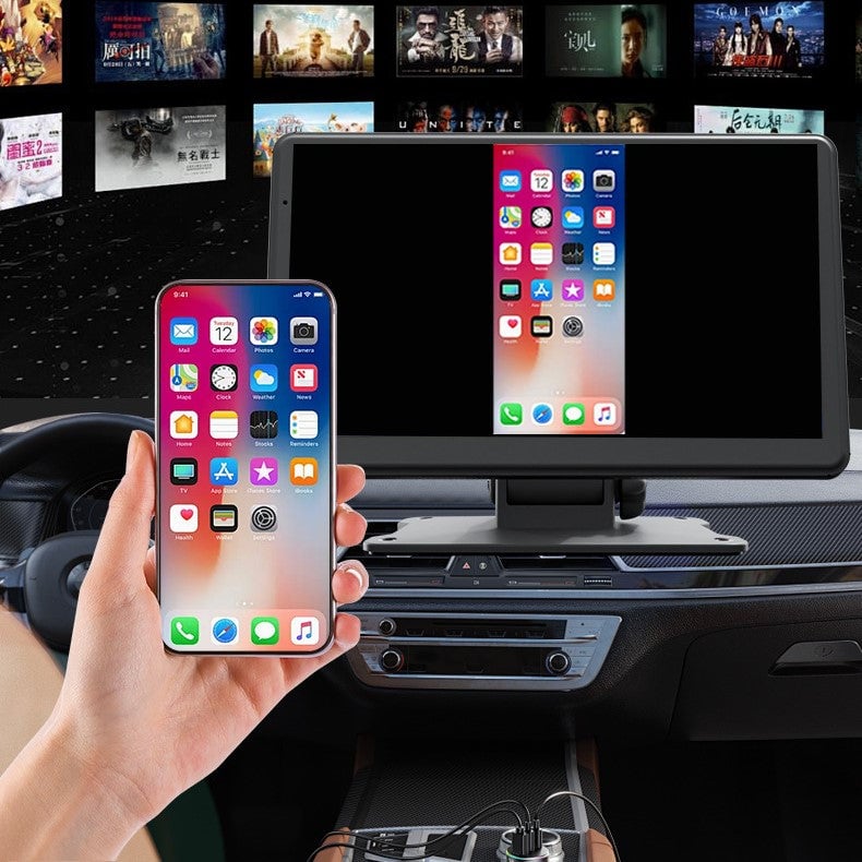 Wireless Apple CarPlay & Android Auto with Backup Camera Portable Car Stereo Radio