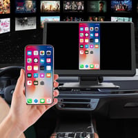 Wireless Apple CarPlay & Android Auto with Backup Camera Portable Car Stereo Radio