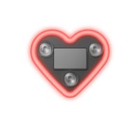 Solar Heart LED Car Ambient Light