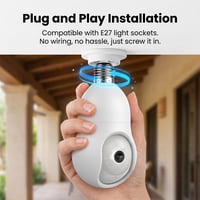 Smart Light Bulb Security Camera