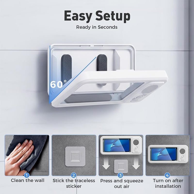 Sakerplus® Waterproof Bluetooth Speaker Phone Holder Box