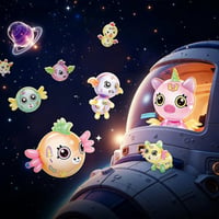Space Magic Balloons Nano Tape Bubble Kit