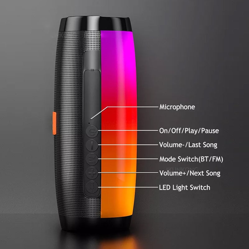 LED Bluetooth Wireless Bass Subwoofer Music Player