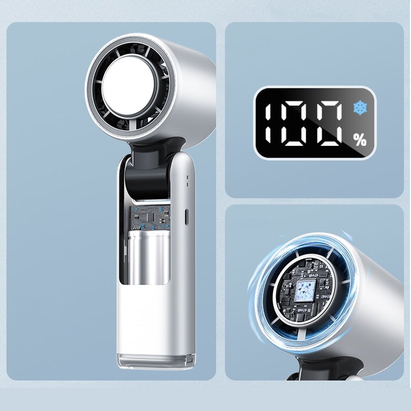 Mini ventilateur turbo pliable portable haute vitesse rechargeable par USB
