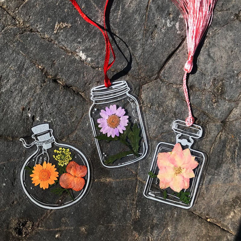 🌸Gedroogde Bloem Bladwijzers Set