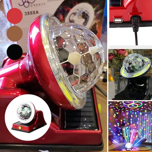 Solarbetriebene bunte Magic Ball RGB Atmosphärenlampe