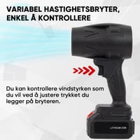 Trådløs turbinblåser