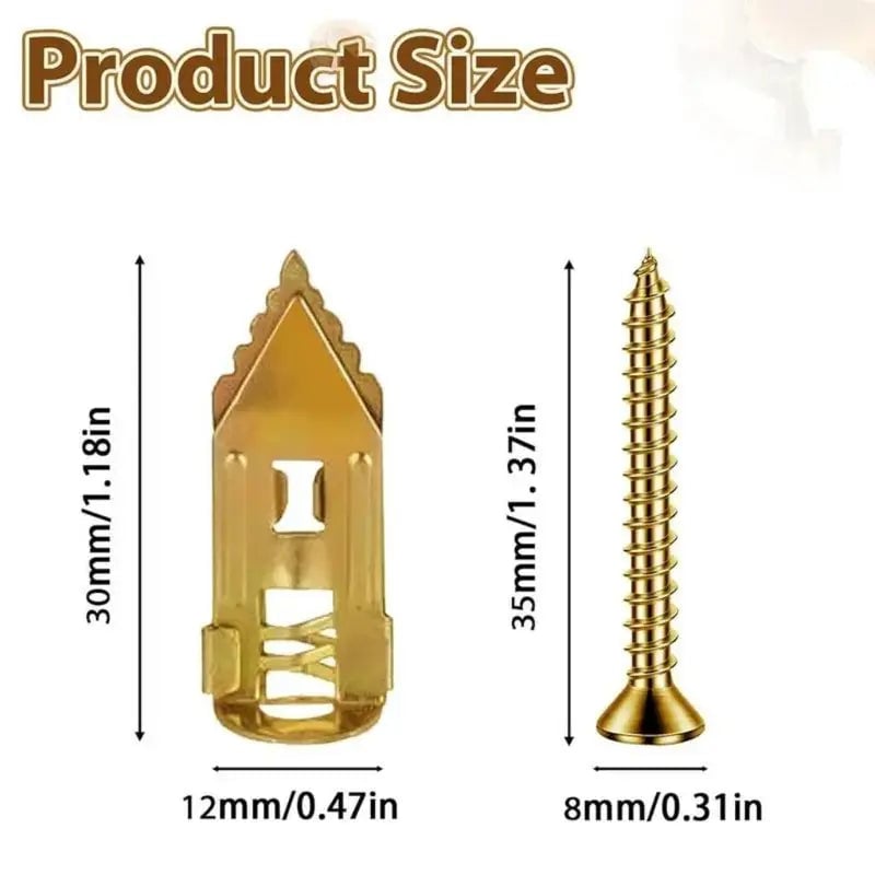 Self-Drilling Drywall Expansion Anchors with Screws