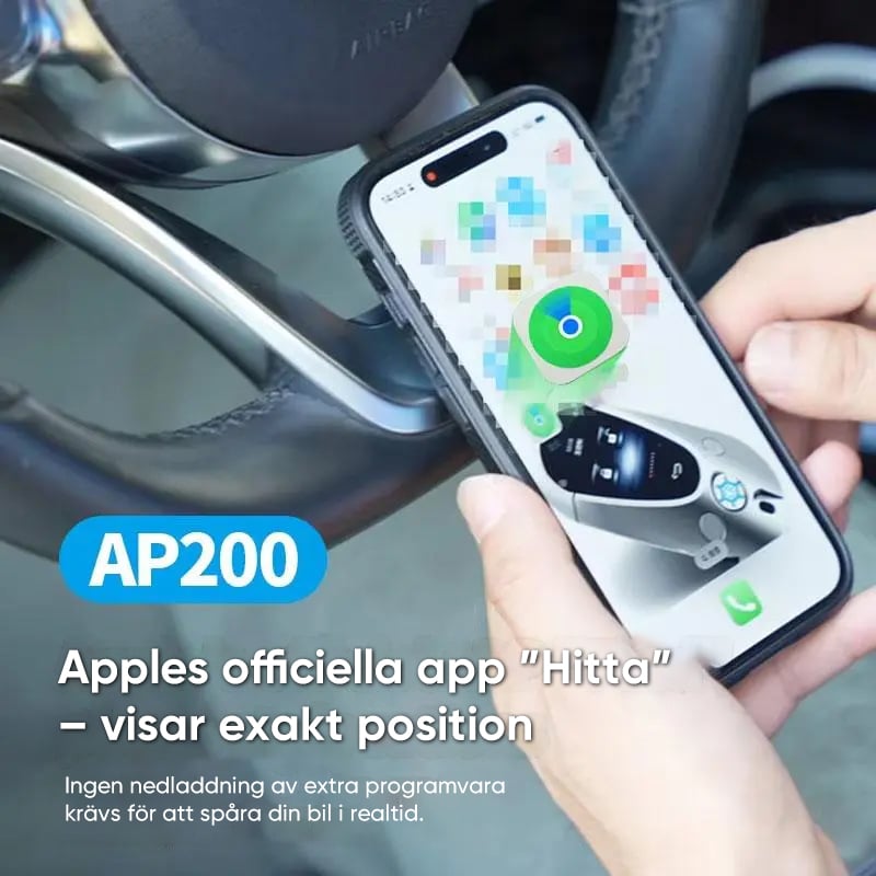 Billaddare med GPS-spårning