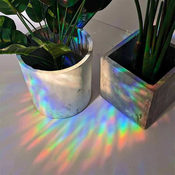 Adsorption Regenbogen Glas Fenster Aufkleber (Zufälliger Stil, 10 Stück)