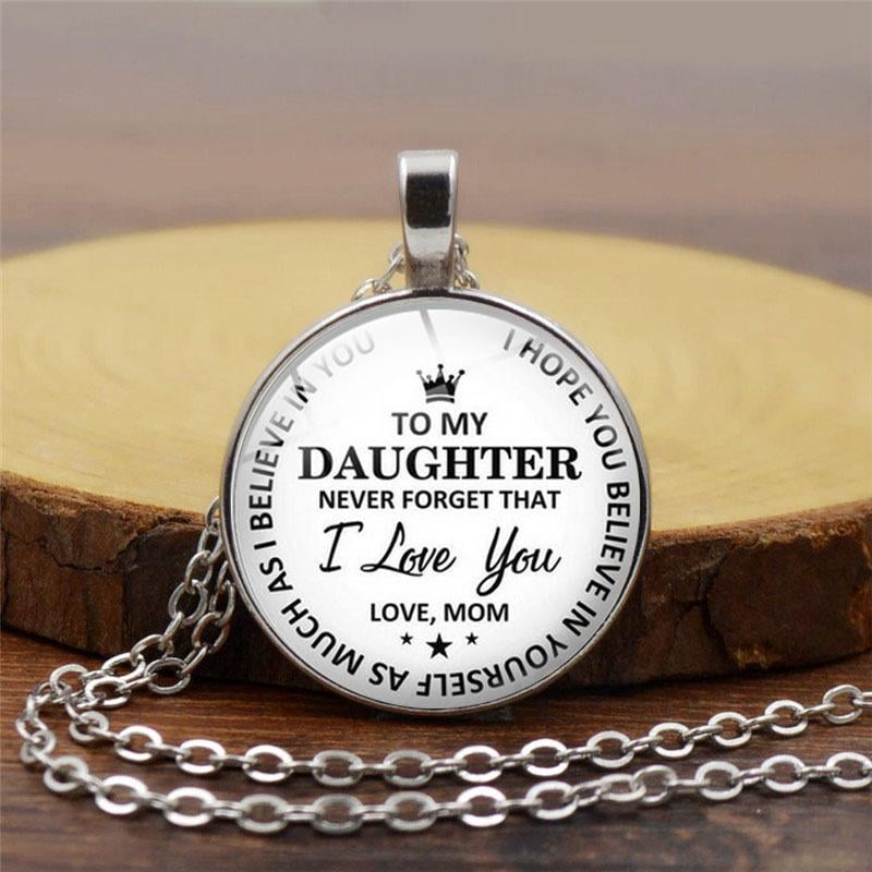 SANK®To my daughter pendant necklace