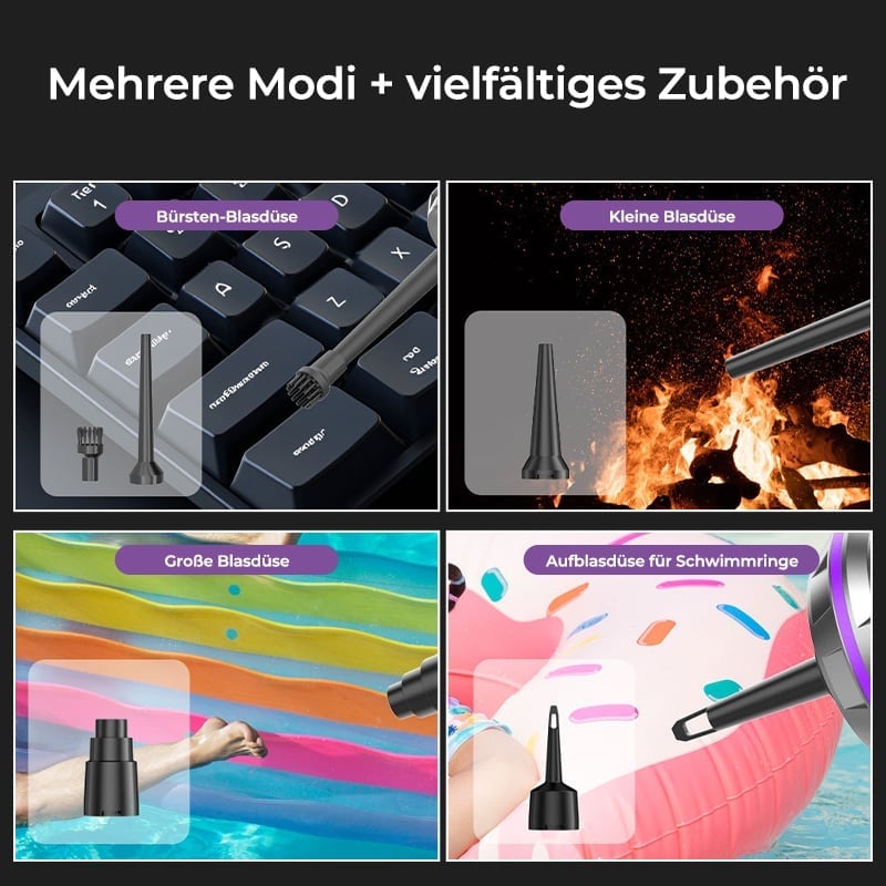 Der Turbo-Clean 3-in-1 Handstaubsauger