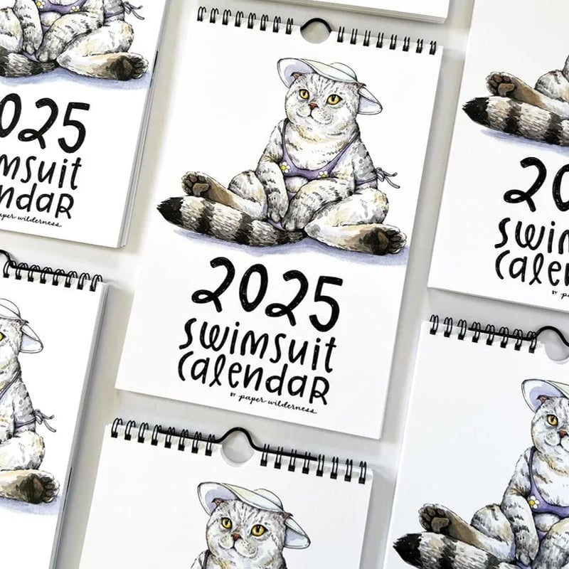 2025 Swimsuit Calendar: Animals in Swimwear