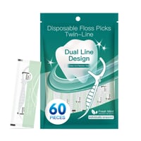 Disposable Floss Picks Twin-Line