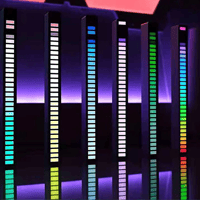 RGB auto oogverblindend geluid gecontroleerd led-licht