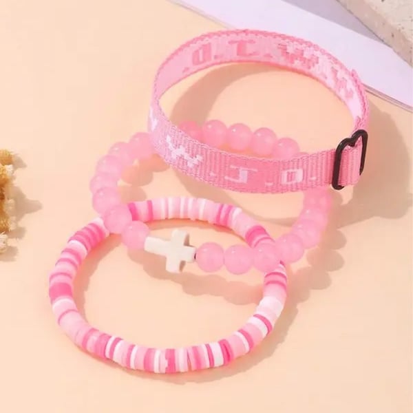 Clay Cross Card Bracelet Set