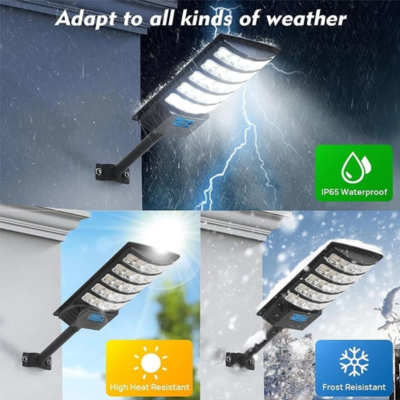 Solar-powered automatic sensor streetlights for courtyards