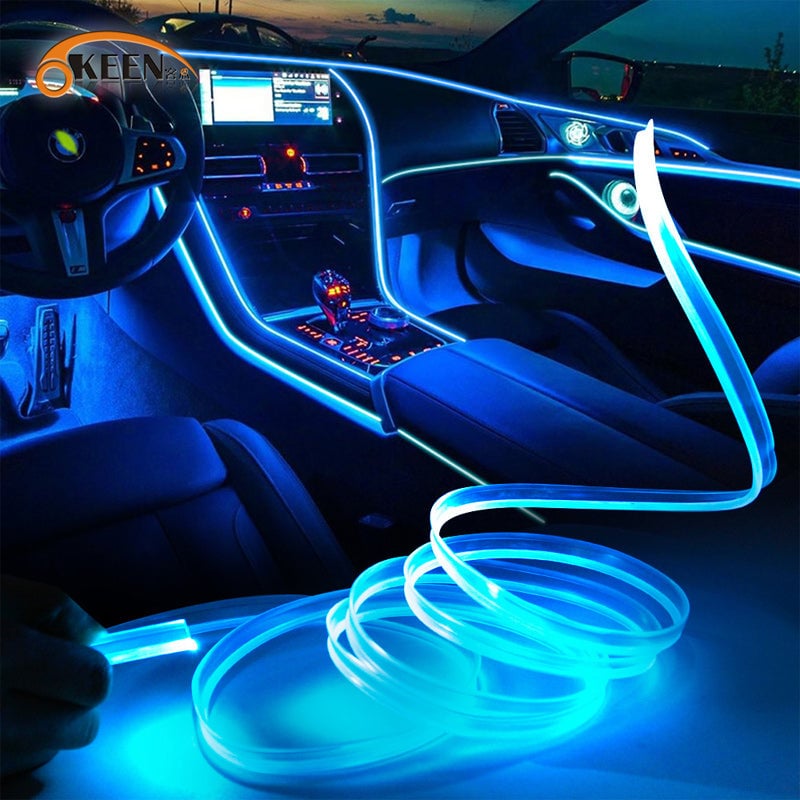 Kuituoptiset RGB-auton valot