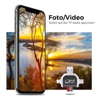 📹📱💻4-in-1-Universal-SD-TF-Kartenleser mit mehreren Anschlüssen