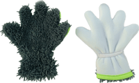 Double-sided five-finger car wash gloves