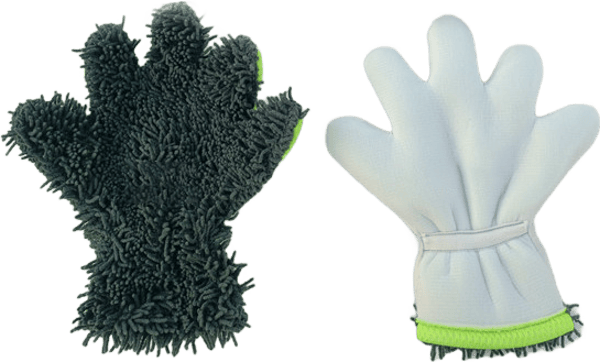 Double-sided five-finger car wash gloves