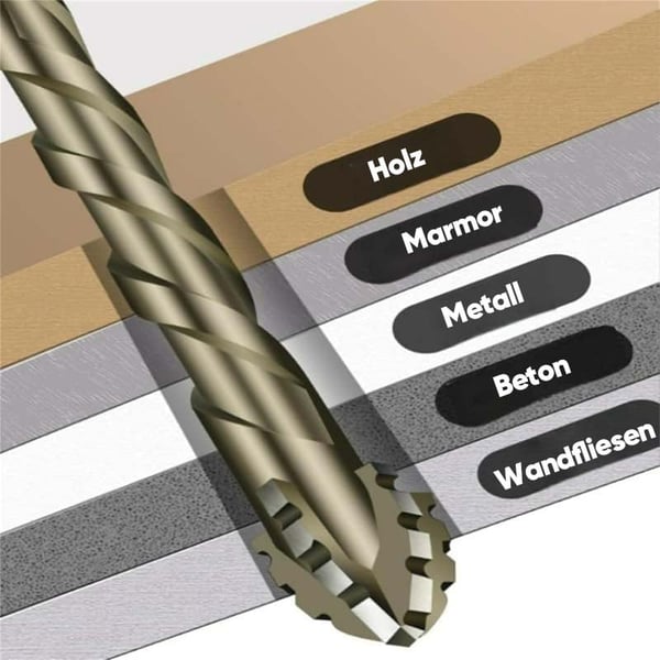 Vierschneidiger Exzenterbohrer