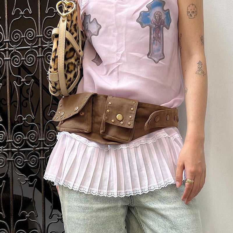 Brauner Westerngürtel im Vintage-Stil