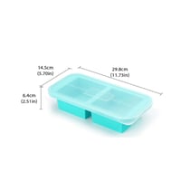 Silicone Freezer Storage Box with Lid