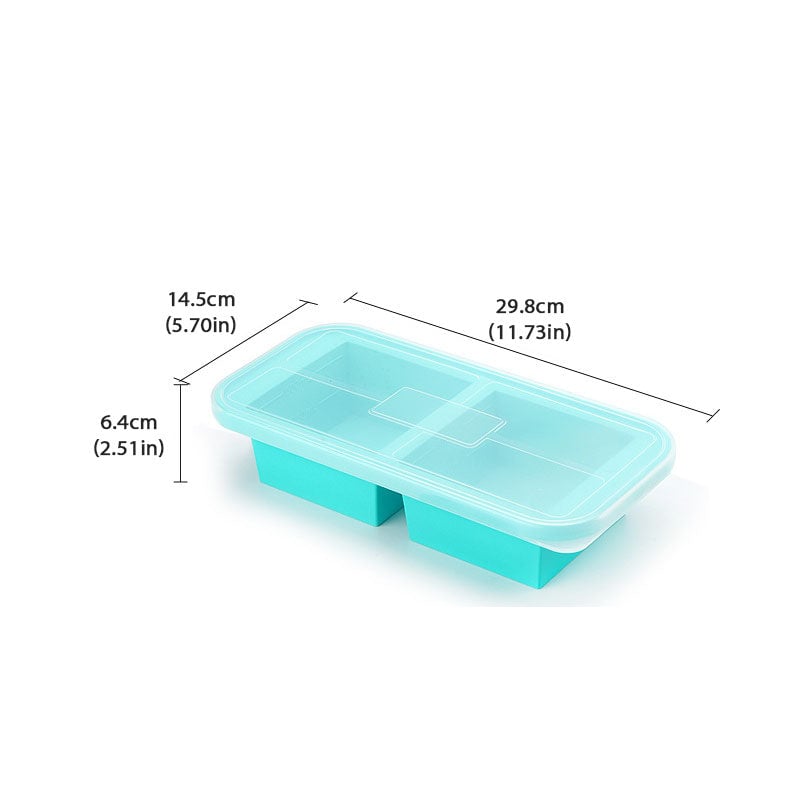 Silicone Freezer Storage Box with Lid