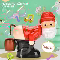 🎅🏽🫧Grappige Kerstman bellenblaasmachine