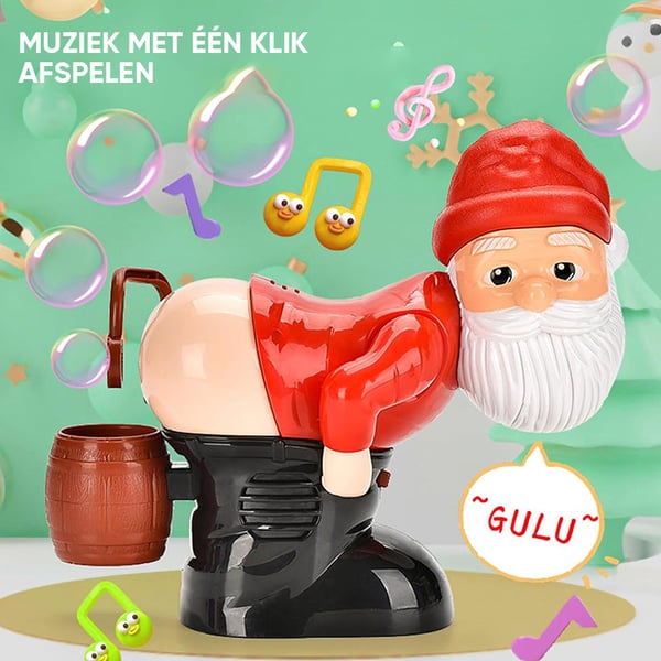 🎅🏽🫧Grappige Kerstman bellenblaasmachine