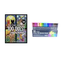 100 QUEST nummereret malebog