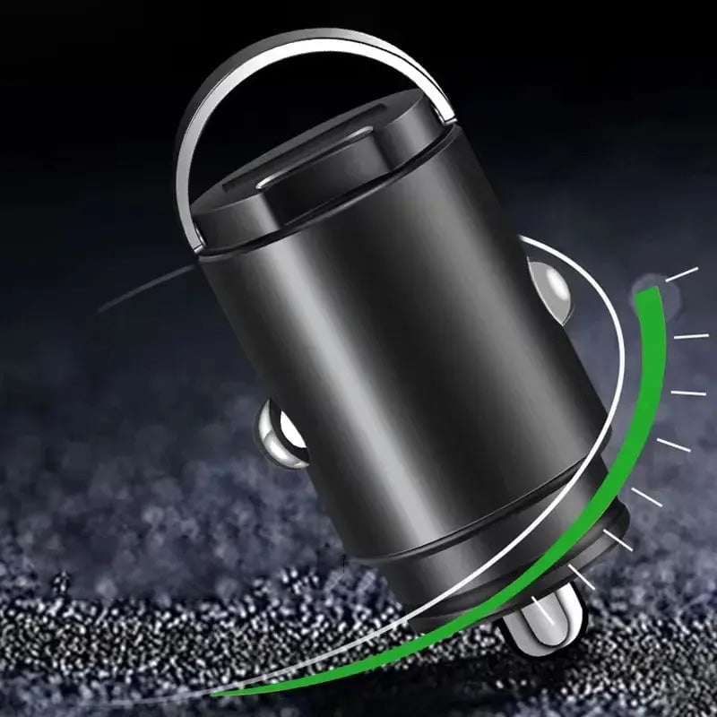 Sakerplus Metal Pull-Ring Invisible Fast Car Charger
