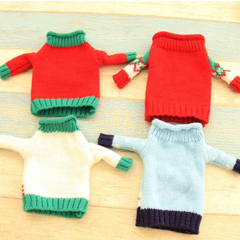 Kerstmis trui met wijnflessen