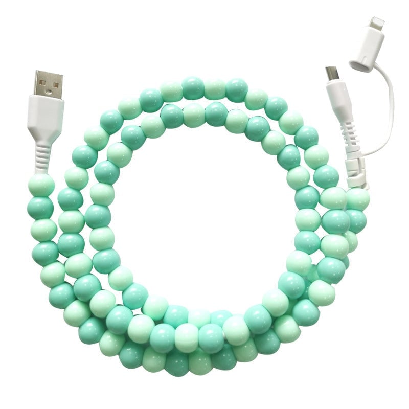 Kreatives Perlen-2-in-1-Datenkabel