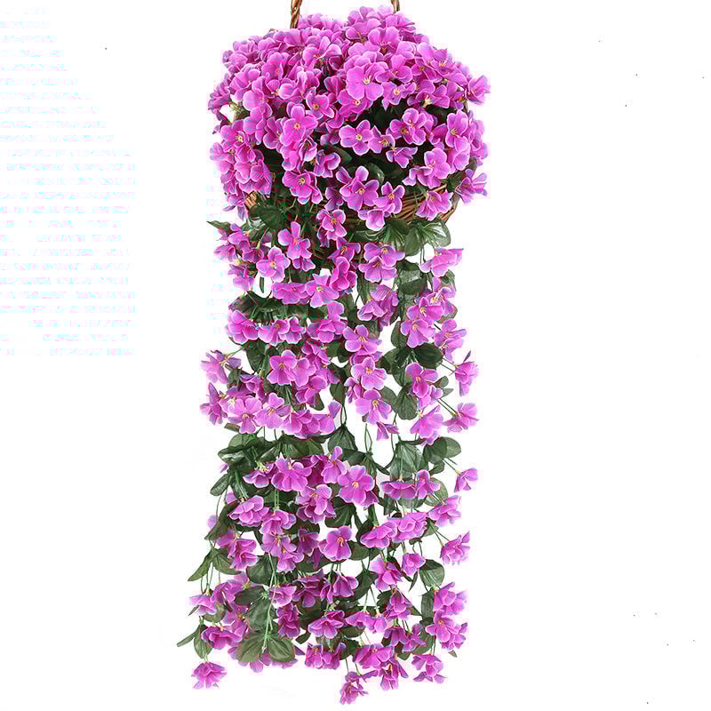 💐🌸Cesto sospeso viola simulato🌸💐