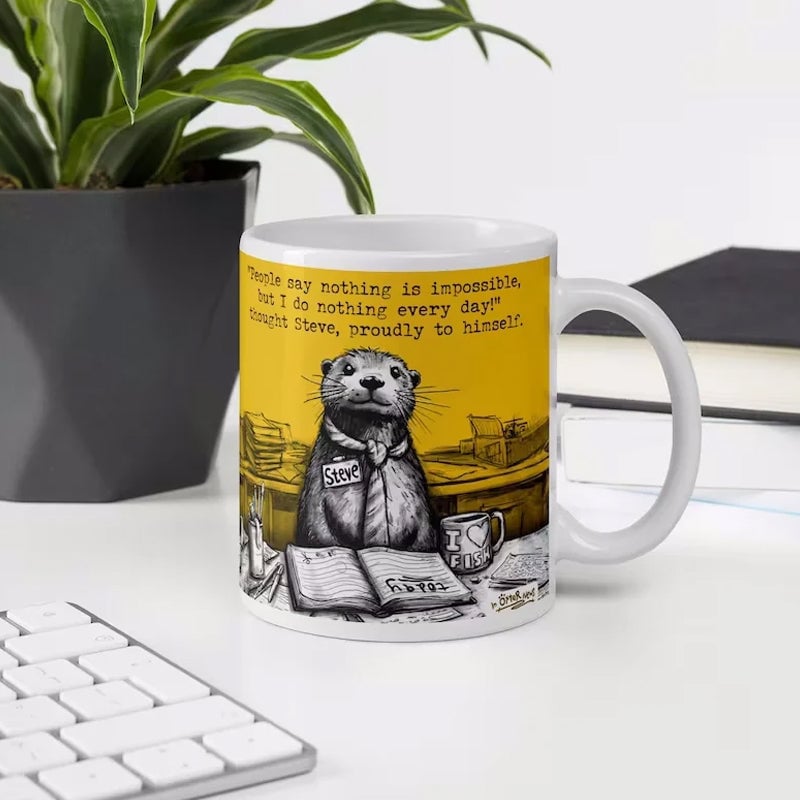 🦦Steve Mugs | Funny Mug