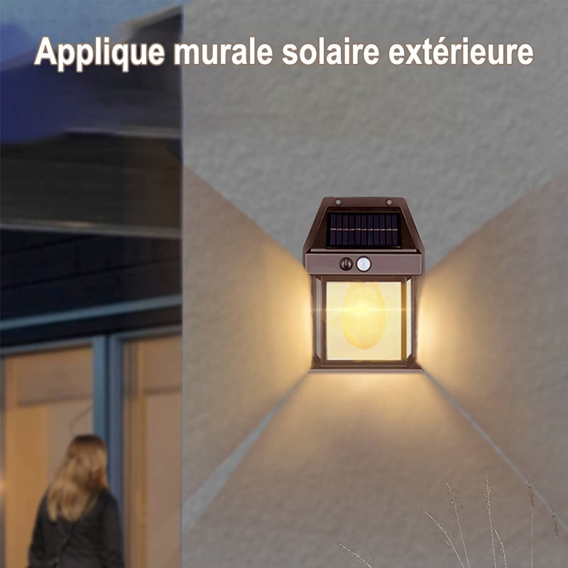 ☀Applique murale solaire en tungstène pour l'extérieur☀
