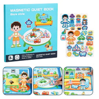 Foldable Magnetic Quiet Book & Magnetic Accessories Set