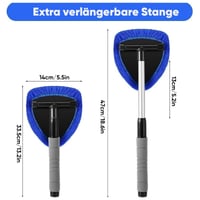 Teleskopische Mikrofaser Glas Auto-Enteisungsbürste