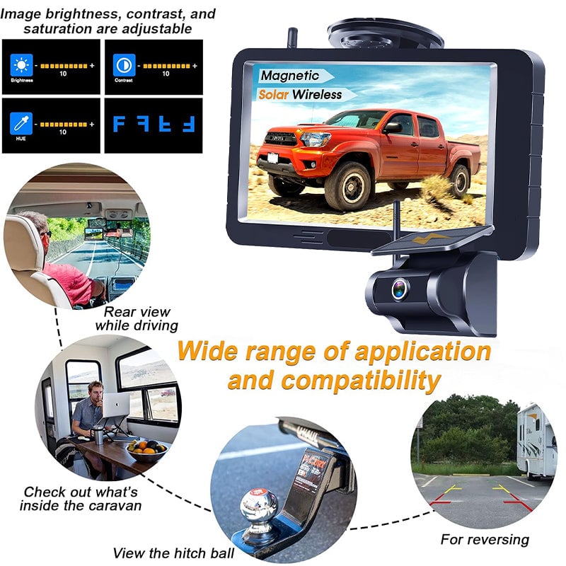 Solar Magnetic HD Car Camera